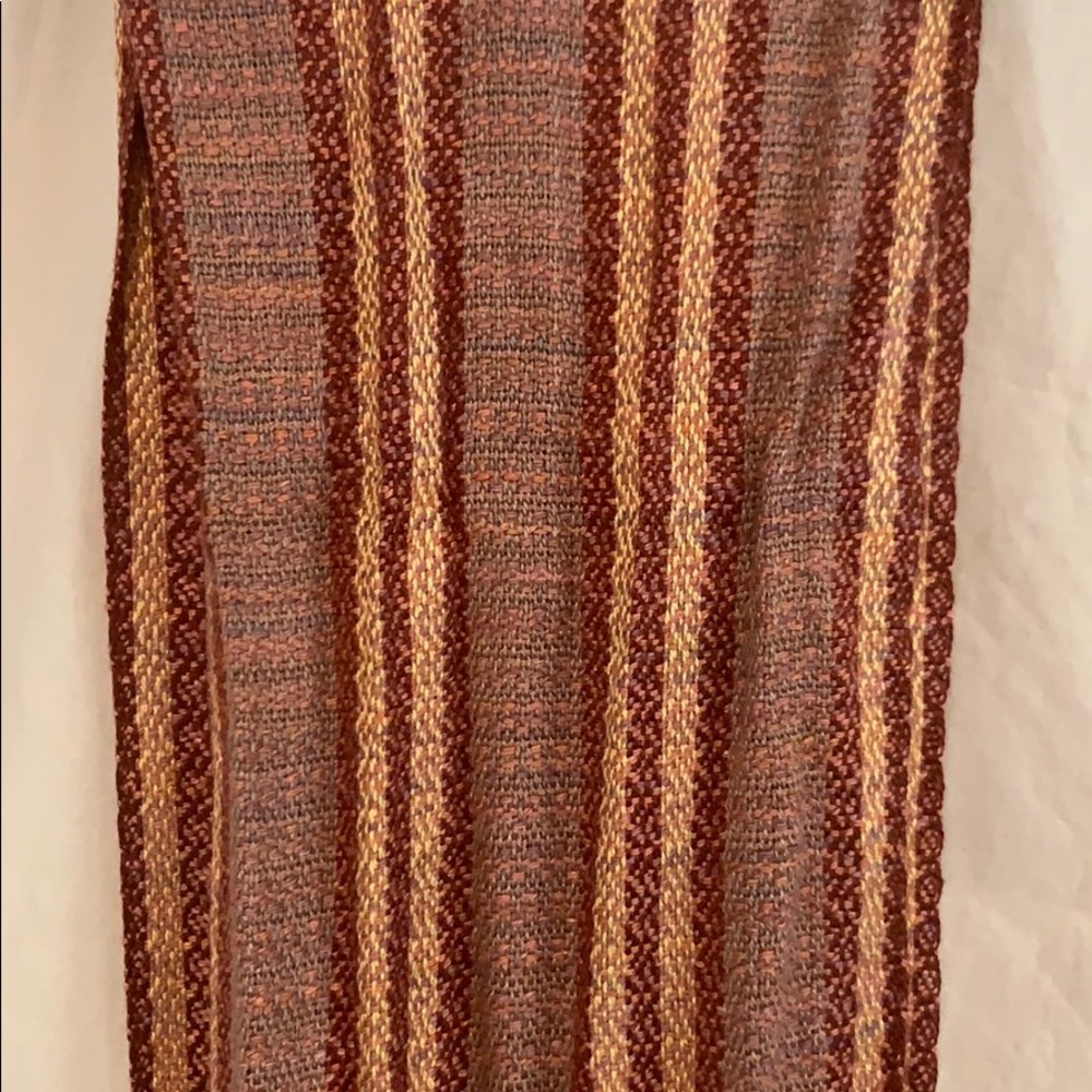 Hand woven silk scarf